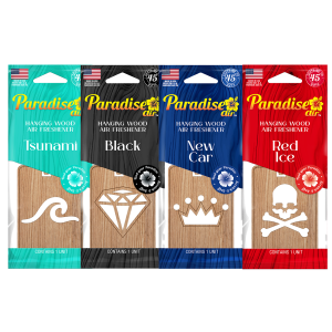 Maderita Paradise Air Hanging Wood aromatizante colgante para auto
